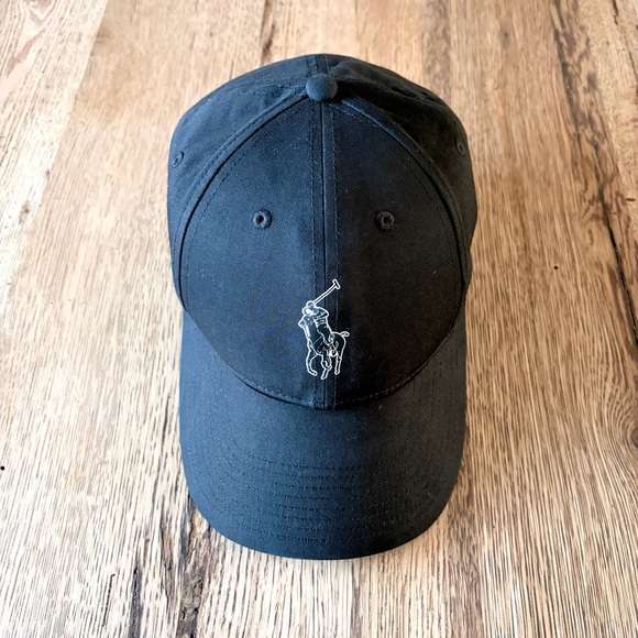 Polo Ralph Lauren Black *NWT* Embroidered Baseball Hat - Picture 2 of 5